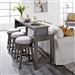 Modern Farmhouse 4 Piece Console Table Set in Dusty Charcoal Finish by Liberty Furniture - 406-OT-4PCS