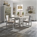 Modern Farmhouse Trestle Table 5 Piece Dining Set in Flea Market White Finish by Liberty Furniture - 406W-DR-O5TRS