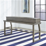 Hayden Way Console Bar Table in Gray Wash Finish by Liberty Furniture - 41-OT7436