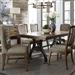 Arlington House Trestle Table 7 Piece Dining Set in Cobblestone Brown Finish by Liberty Furniture - LIB-411-DR-7MIXED