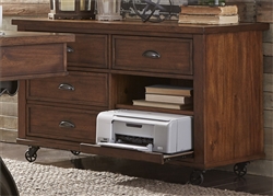 Arlington House Credenza in Cobblestone Brown Finish by Liberty Furniture - 411-HO121