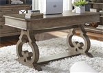 Simply Elegant 60 Inch Writing Desk in Heathered Taupe Finish by Liberty Furniture - 412-HO111