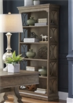 Simply Elegant Bookcase in Heathered Taupe Finish by Liberty Furniture - 412-HO201
