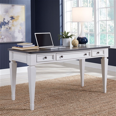 Allyson Park Writing Desk in Wirebrushed White Finish by Liberty Furniture - 417-HO107