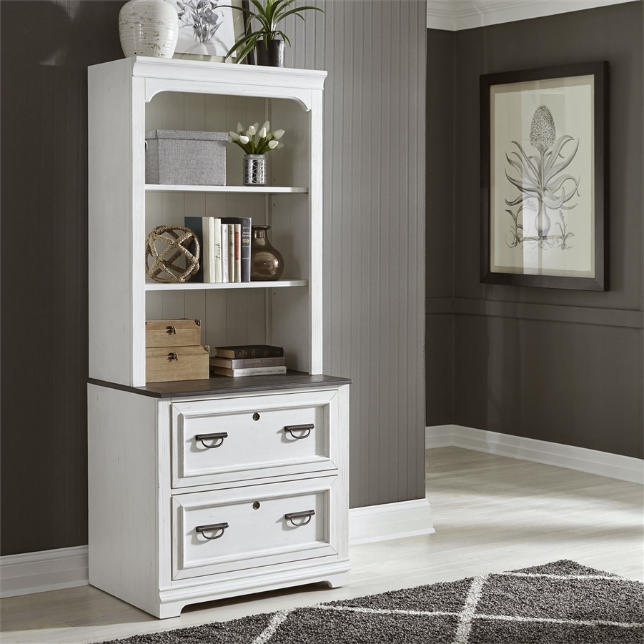 Allyson Park Bunching Lateral File Cabinet And Hutch In