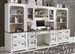 Allyson Park 6 Piece Home Office Library Wall in Wirebrushed White Finish by Liberty Furniture - 417-HOJ-6
