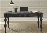 Chesapeake Writing Desk in Wire Brushed Antique Black Finish by Liberty Furniture - 493-HO107