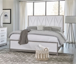 Palmetto Heights Panel Bed in Two Tone Shell White and Driftwood Finish by Liberty Furniture - 499-BR-QPB