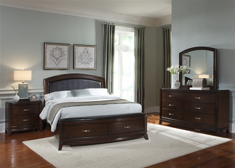 Avalon Upholstered Storage Bed 6 Piece, Upholstered King Bedroom Set With Storage