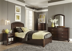 Avalon Youth Panel Bed Bedroom Set in Dark Truffle Finish by Liberty Furniture - 505-YBR-TPL