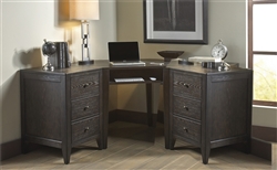 Autumn Oaks 3 Piece Desk in Black Finish by Liberty Furniture - 530-1