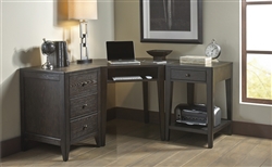 Autumn Oaks 3 Piece Desk in Black Finish by Liberty Furniture - 530-3