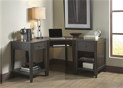 Autumn Oaks 3 Piece Desk in Black Finish by Liberty Furniture - 530-5
