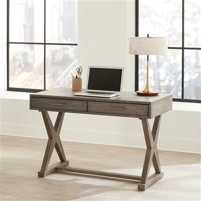 Crescent Creek Writing Desk in Weathered Gray Finish by Liberty Furniture - 530-HO107
