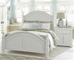 Summer House Poster Bed in Oyster White Finish by Liberty Furniture - 607-BR-QPS