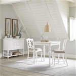 Summer House Gathering Counter Height Table 3 Piece Dining Set in Oyster White Finish by Liberty Furniture - 607-CD-3PCS
