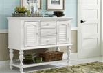 Summer House Server in Oyster White Finish by Liberty Furniture - 607-SR5239