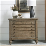 Americana Farmhouse Lateral File Cabinet in Taupe Finish by Liberty Furniture - 615-HO146