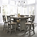 Lindsey Farm 5 Piece Gathering Table Set in Gray and Sandstone Finish by Liberty Furniture - 62-CD-5GTS