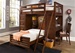 Chelsea Square Twin / Twin Loft Bed in Burnished Tobacco Finish by Liberty Furniture - 628-BR07