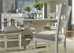 Harbor View Trestle Table 6 Piece Dining Set in White Linen Finish by Liberty Furniture - 631-DR-6TRS