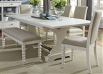 Harbor View Trestle Table 6 Piece Dining Set in Linen Finish by Liberty Furniture - 631-DR-O6TRS