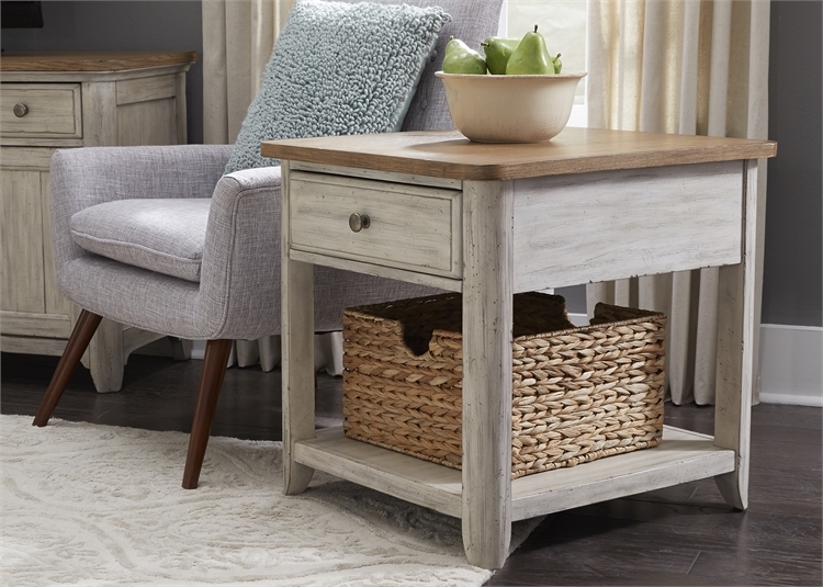 Farmhouse Reimagined Desk / Flip Lid Sofa Table in Antique White