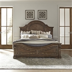 Haven Hall Panel Bed in Aged Chestnut Finish by Liberty Furniture - 685-BR-QPB