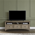 Lakeside 72 Inch TV Console in Chalky Taupe Finish by Liberty Furniture - 695-TV72