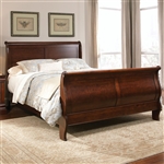 Carriage Court Sleigh Bed in Mahogany Stain Finish by Liberty Furniture - 709-BR-QSL