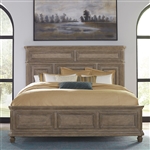 The Laurels Panel Bed in Weathered Stone Finish by Liberty Furniture - 725-BR-QPB