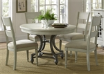 Harbor View Round Table 5 Piece Dining Set in Dove Gray Finish by Liberty Furniture - 731-DR-5ROS