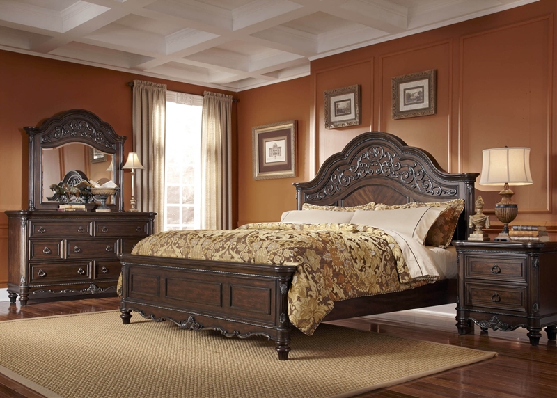 Liberty Furniture Bedroom Sets / Liberty Furniture Abbey Park 4pc Panel Bedroom Set In Antique