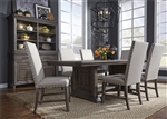 Artisan Prairie Trestle Table 5 Piece Dining Set in Wirebrushed Aged Oak Finish by Liberty Furniture - 823-DR-5TRS