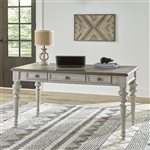Heartland Writing Desk in Antique White Finish with Tobacco Tops by Liberty Furniture - 824-HO107