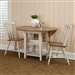 Al Fresco Drop Leaf Leg Table 3 Piece Dining Set in Driftwood & Sand White Finish by Liberty Furniture - 841-CD-O3DLS