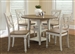 Al Fresco Drop Leaf Leg Table 5 Piece Dining Set in Driftwood & Sand White Finish by Liberty Furniture - 841-T4242