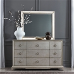 Montage 9 Drawer Sideboard / Hall Cabinet in Platinum Finish by Liberty Furniture - 849-BR31