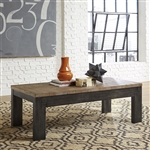 Rutland Grove Rectangular Cocktail Table in Two Tone Charcoal and Desert Finish by Liberty Furniture - 853-OT1011