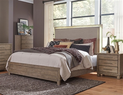 Canyon Road Upholstered Bed in Burnished Beige Finish by Liberty Furniture - 876-BR-QUB