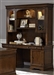 Chateau Valley Credenza and Hutch in Brown Cherry Finish by Liberty Furniture - 901-HOJ-JEC