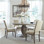 Westfield 60 Inch Round Pedestal Table 5 Piece Dining Set in Havana Brown Finish by Liberty Furniture - 944-CD-5PDS