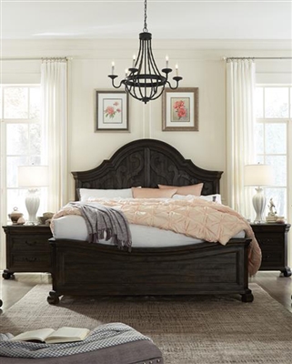 Bellamy Shaped Panel Bed with Shaped Panel Headboard/Shaped Footboard by Magnussen - MAG-B2491-55