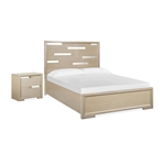 Chantelle 6 Piece Panel Bedroom Set in Champagne Finish by Magnussen - MAG-B5313-54-SET