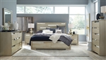 Chantelle 6 Piece Panel Storage Bedroom Set in Champagne Finish by Magnussen - MAG-B5313-54A-SET