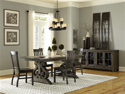 Bellamy 5 Piece Dining Room Set in Peppercorn Finish by Magnussen - MAG-D2491-20-60