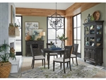 Calistoga 5 Piece Round Table Dining Room Set with Upholstered Seat & Slat Back Chairs by Magnussen - MAG-D2590-25-62