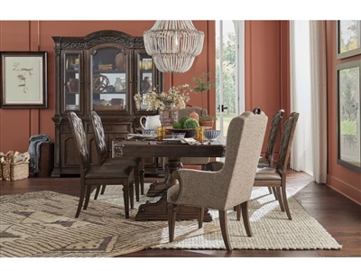 Durango 7 Piece Dining Room Set with Host and Upholstered Seat & Back Chairs by Magnussen - MAG-D5133-21-63-76