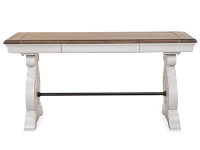 Bronwyn Home Office Two Tone Writing Desk in Alabaster/Toasted Nutmeg Finish by Magnussen - MAG-H4436-01TT
