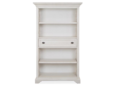 Bronwyn Home Office Bookcase in Alabaster Finish by Magnussen - MAG-H4436-20